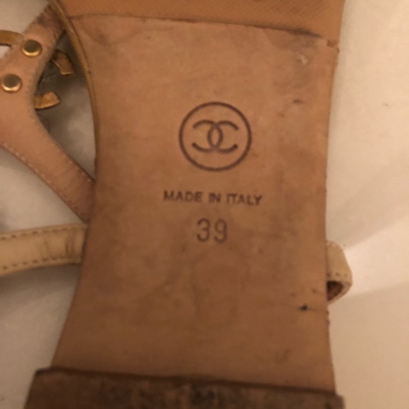 Chanel gold sandals - Picture 3 of 7